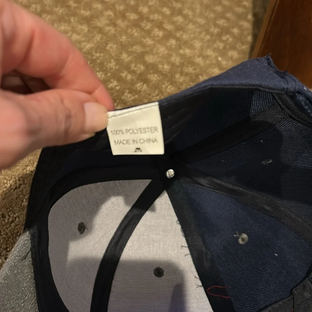 NWOT Navy Blue & Gray Baseball Cap